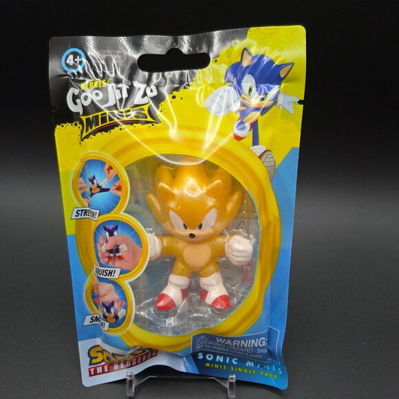 Heroes of Goo jit Zu Minis Sonic the Hedgehog Lot of 3 Super Sonic Knuckles - Picture 2 of 4